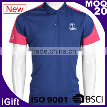 Wholesale Hot Selling new design polyester dry fit polo shirt