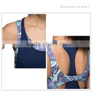 Ladies Tops Latest Design Custom Fitness Sports Gym Yoga Tank Top photo-2