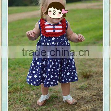 princess boutique clothing princess dress star partten sleeveless summer autument wearing wholesale children clothing usa child