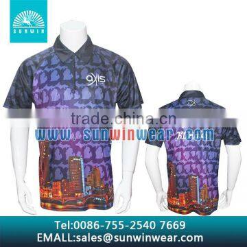 Sublimation Premium Golf Polo Shirts Comfortable Golf Clothing