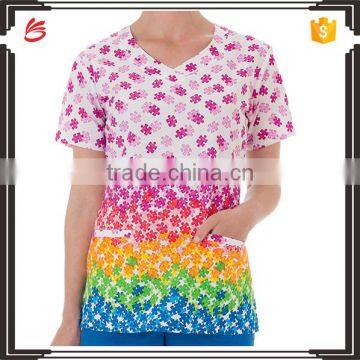 OEM Cotton Polyester Medical Scrubs China Plain Solid Hospital Uniform photo-4