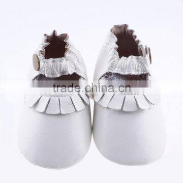 Soft Touch Leather Kids Moccs, Cute Baby Girl Leather Moccasins
