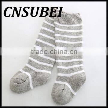 Winter Combed Cotton Striped Terry Socksm,children Socks Thickening Soft Knee High Elastic Stockings photo-4