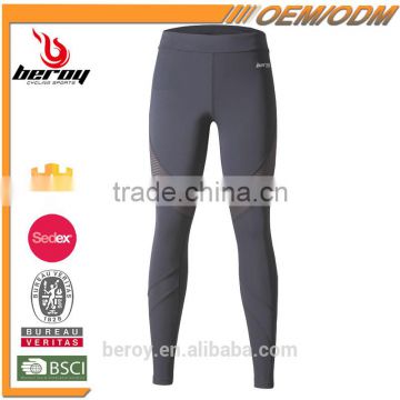 Beroy New Design High Elastic Dry-fit Running Pants Leggings with Zipper on the leg opening