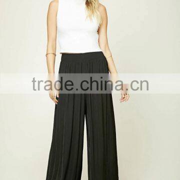 New Fashion Summer Oem Service Loose Wide Leg Ladies Chinos Trousers photo-2