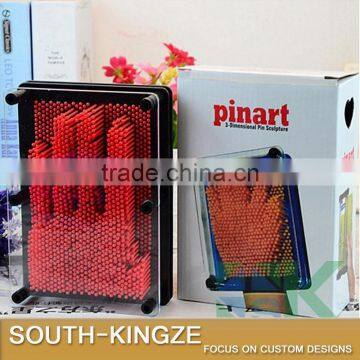 2016 Pinart Carving 3D Clone Hand Model Shape Pin Art Pinscreen Needle Painting Funny Game Kids Toy Birthday Gift photo-4