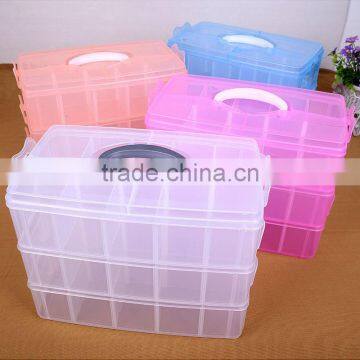 Hama Fuse Perler Bead Kit Fashion Three Layers Can Remove 30 Plastic Storage Grid photo-6