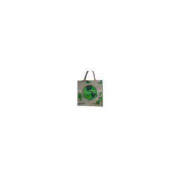 Water Proof Paste Green Earth Gunny Bag, Handle Cotton Weaving Reusable Carrier Bags