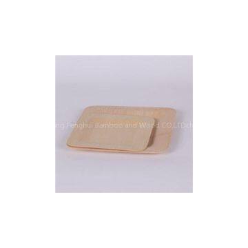 Bamboo Veneer Square Plate