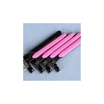 Dispoable Men's Non-slip Rubber Handle Twin Blade Razors