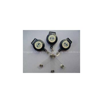Badge Holder Type Factory Direct Cheap Plastic Suqare Retractable Name Badge Holder Yoyo Pull Reel With Alligator Clip photo-3