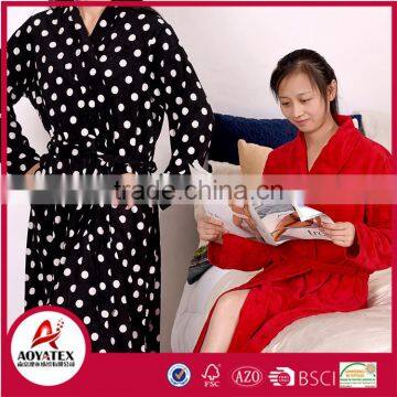 Cheap price beautiful long sleeve cotton women terry bathrobe gown wholesale