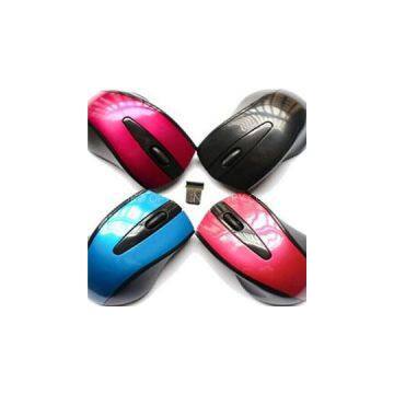 Wireless mouse, CE certified and RoHS Directive-compliant