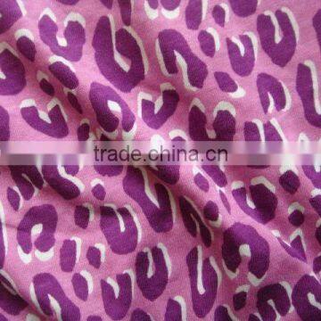 32s cotton spandex printed single jersey fabric for garment