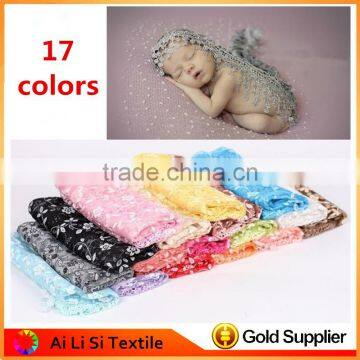 Fashion Design Newborn Baby Lace Fringe Triangle Wrap Cover Layering Blanket Photo Prop photo-2