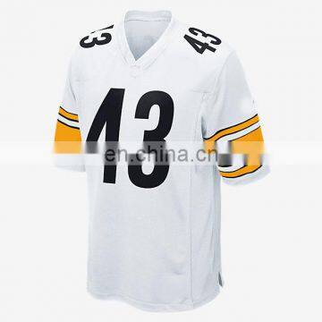 Custom Design Printed White American Football Jersey