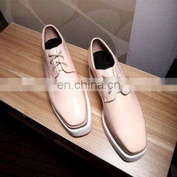 Wholesale High Heel Platform Shoes Women Leather Shoe Flat 2017 photo-2