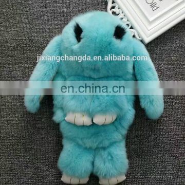 Wholesale rabbit shape fur bag Keychain girl Bag Pendant Key Holder