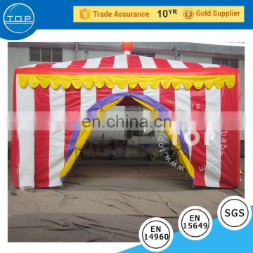 Mini portable commercial inflatable advertising tent, colorful seashore inflatable ticket sales tent for resort