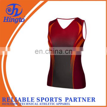 High quality customized cheerleading outfits top singlet