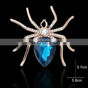 china wholesale Fashion korean crystal bulk rhinestone wedding wedding spider brooches MB-0039