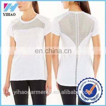 Yihao New Arrival white T Shirt Design China running short sleeve t-shirt Wholesale Women T Shirt Custom T-shirt OEM Clothing