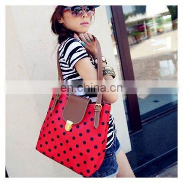 New Arrival Dot Printed and Snap Fastener Design One-Shoulder Bag For Female