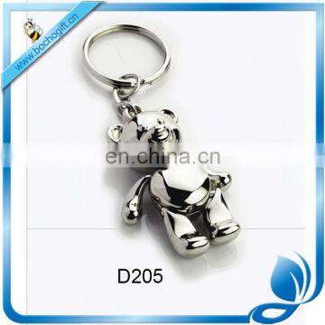 bear metal keyring