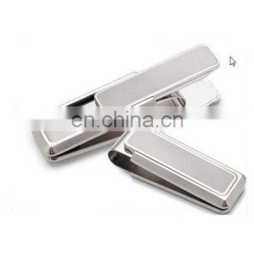 Hot Sale Stainless Steel Metal Money Clip Customized Logo Money Clip