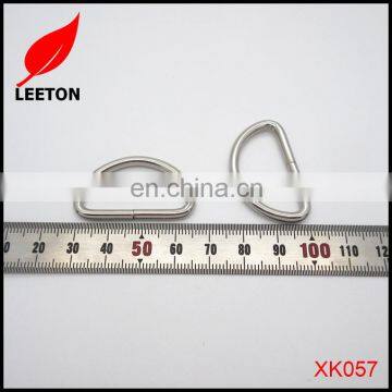 Factory supply customs welded metal D ring bag buckle