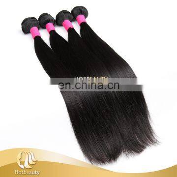 Hot sale human hair weave straight 3 bundles Brazilian hair