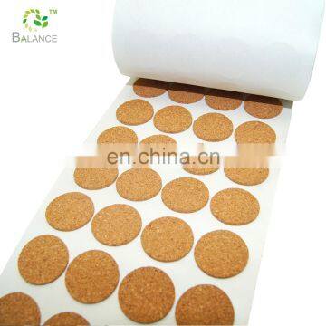 Self adhesive cork rolls for floor underlayment