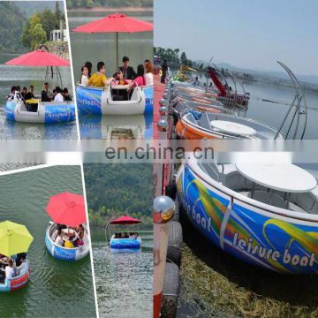 2017 Newest water equipment BBQ donut boat/ electric sightseeing donut boat price