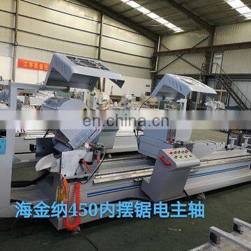 90 and 45 Degree Angles Double Head Miter Saw for Aluminum or Pvc Doors and Windows Manufacture