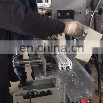 Automatic two cutters water slot milling equipment for PVC window door