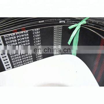 Excavator diesel engine spare parts K38 3003343 fan belt