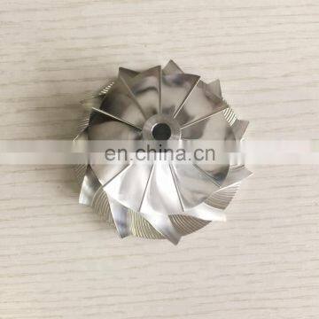 CT26 48.30/64.89mm 11+0 blades Turbo aluminum 2618/milling/billet compressor wheel