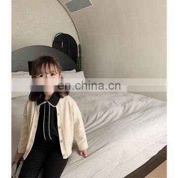 6555/Korea Style Color Blocking Simple Spring Girls Shirts Fashion High Quality All- Match Long t Shirt