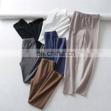 Wholesale Custom Logo Women Cotton spandex long biker legging pant