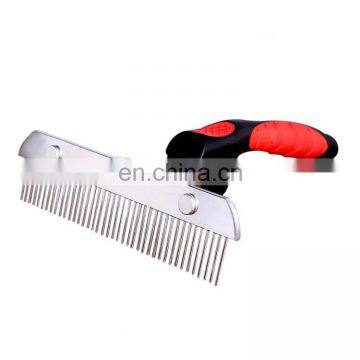 Metal dog grooming comb fur remover dog dematting comb