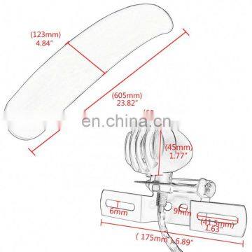 Motorcycle Retro Rear Fender Mudguard With Tail Brake Light For Harley Bobbers Chopper