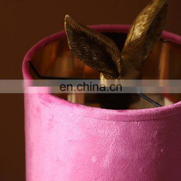 China Wholesale Indoor Lighting Rabbit Animal Shape Modern Resin Lamps for Desk Table Decoration photo-2