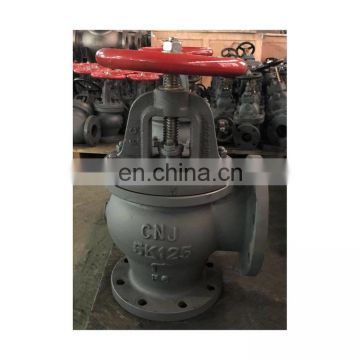 Manufacturer Wholesale Specializing Production High Quality Marine Manual Stop Angle Valve JIS 5K Cast Iron Valve