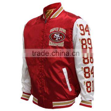 varsity leather jacket