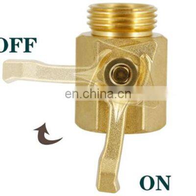 Irrigation Brass Female Shut off Hose Connector Valve