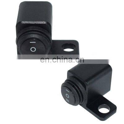 12V M8 M10 10mm rearview mirror mount switches ON-OFF-ON aluminum alloy black motorcycle headlight brake fog light switch