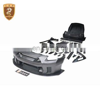 LB.2 style body kit fit for Nissan gtr r35 model car fiberglass material