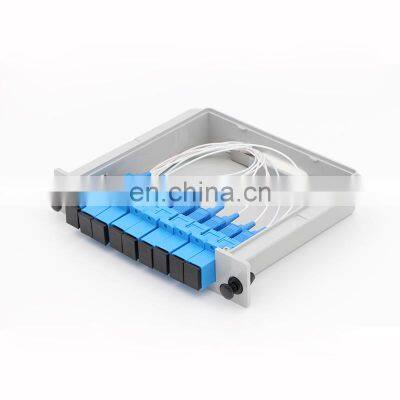 1x8 ABS Box Module Type SC/UPC Connector Fiber Optical PLC Splitter Cassette