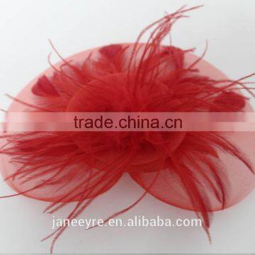 Bridal Style Hairwear/Hair Clip Fascinator Hat With Feather photo-4