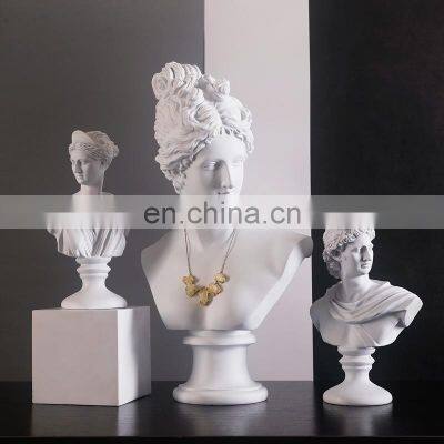 European Style Apollo Plaster Sculpture Resin Handicrafts Placed Figures